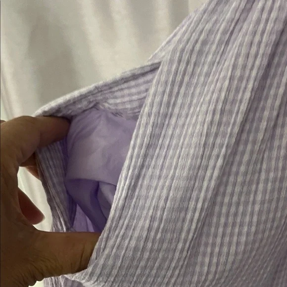 Aerie Soft Lilac gingham Maxi Dress - Picture 6 of 12